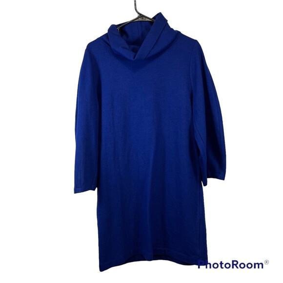 COS NWT Royal Blue Turtleneck Wool Blend Sweater Tunic Size EU XS - Picture 1 of 6